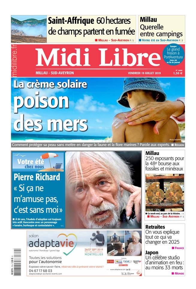 Midi Libre 19 juillet 2019 Abonnement à Midi Libre Pas Cher avec le BOUQUET INFO ePresse.fr