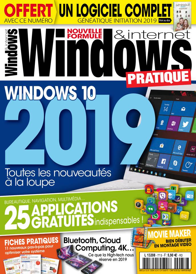 Windows & Internet Pratique 14 décembre 2018 Abonnement Windows & Internet Pratique avec le BOUQUET ePresse.fr
