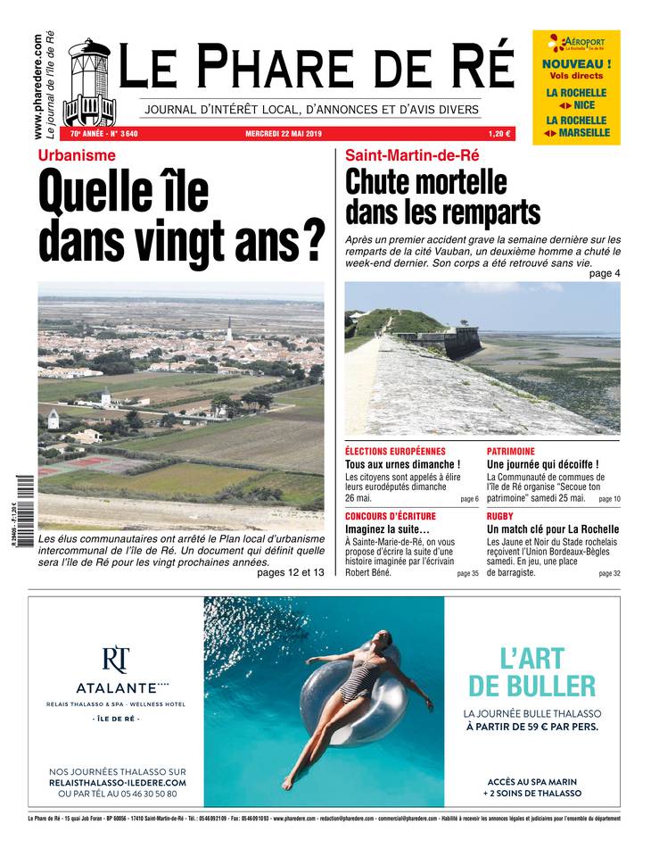 Le Phare de Ré 22 mai 2019 Abonnement Le Phare de Ré Pas Cher avec le BOUQUET INFO ePresse.fr