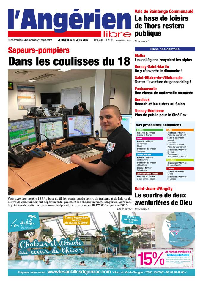 L'Angérien Libre 17 février 2017 L'Angérien Libre N°4590 du 17 février 2017 à télécharger sur iPad