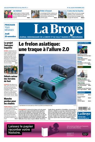 Couverture du magazine en date du 2025-11-06