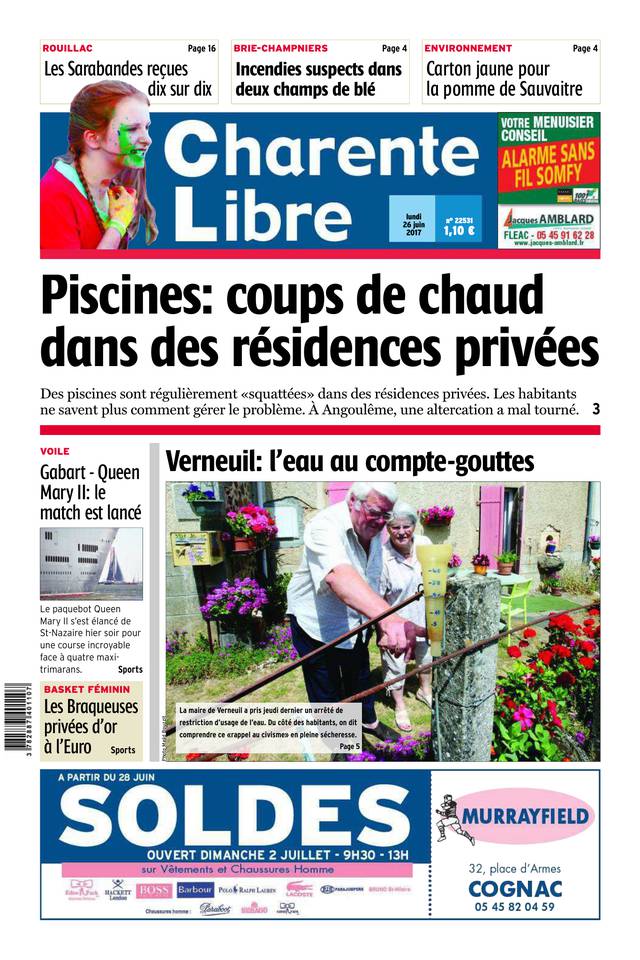 Charente Libre 26 juin 2017 Abonnement Charente Libre Pas Cher avec BOUQUET INFO ePresse.fr