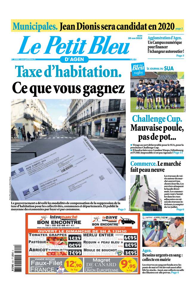 Le Petit Bleu d'Agen 20 juin 2019 Le Petit Bleu d'Agen du 20 juin 2019