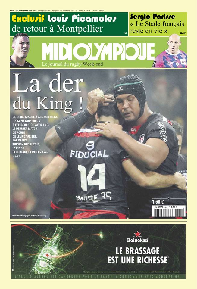 Midi Olympique Vert 05 mai 2017 Midi Olympique Vert du 05 mai 2017 à télécharger sur iPad
