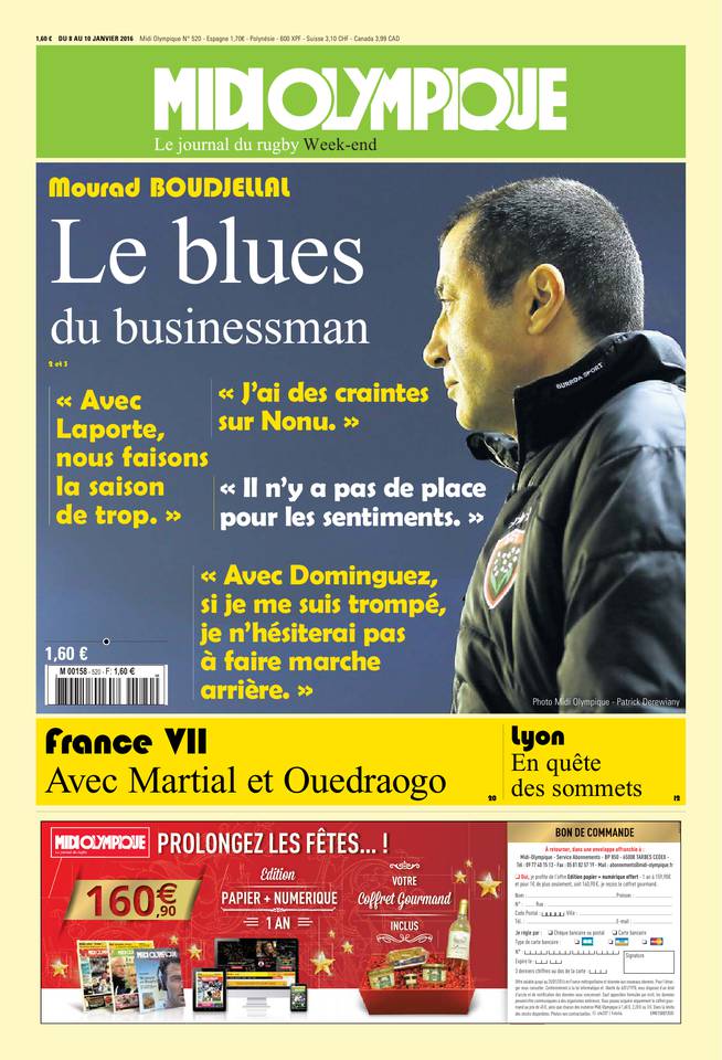 Midi Olympique Vert 08 janvier 2016 Midi Olympique Vert du 08 janvier 2016 à télécharger sur iPad