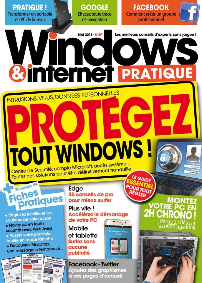 Windows & Internet Pratique 04 mai 2018 Abonnement Windows & Internet Pratique avec le BOUQUET ePresse.fr