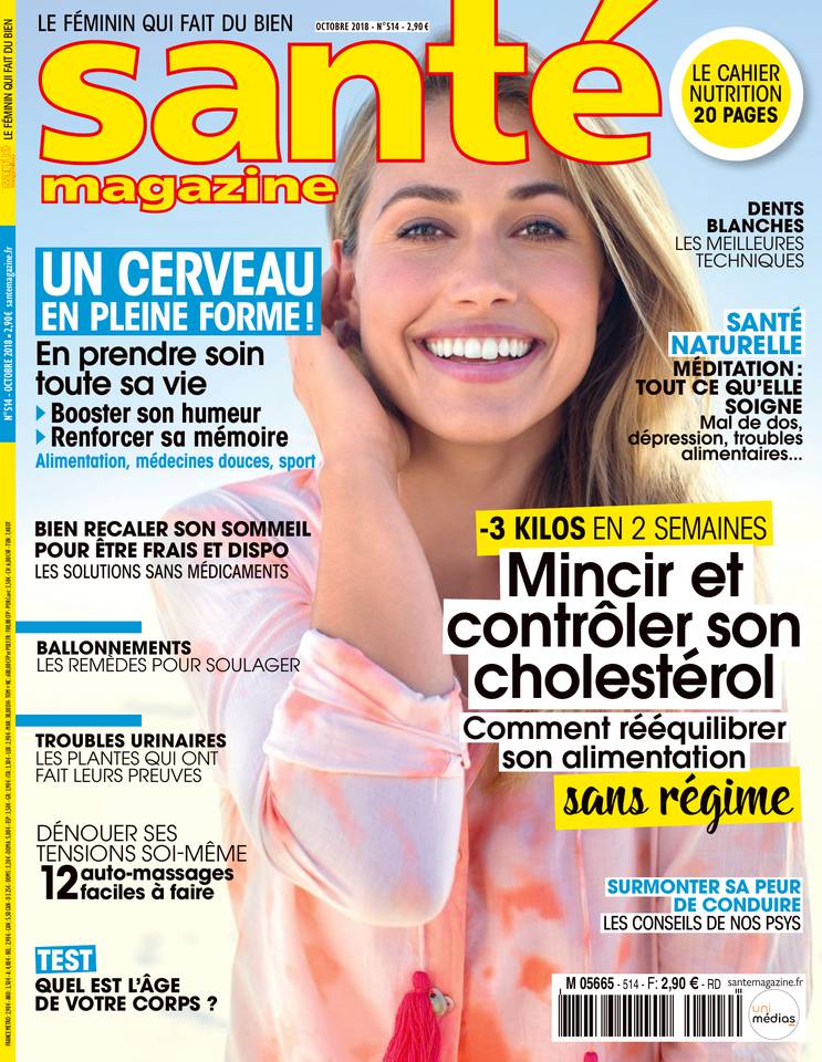 Santé Magazine 31 août 2018 Santé Magazine N°514 du 31 août 2018 à télécharger sur iPad