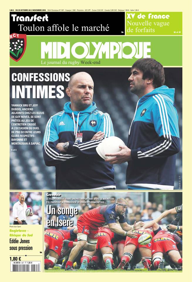 Midi Olympique Vert 02 novembre 2018 Midi Olympique Vert N°667 du 02 novembre 2018 à télécharger sur iPad