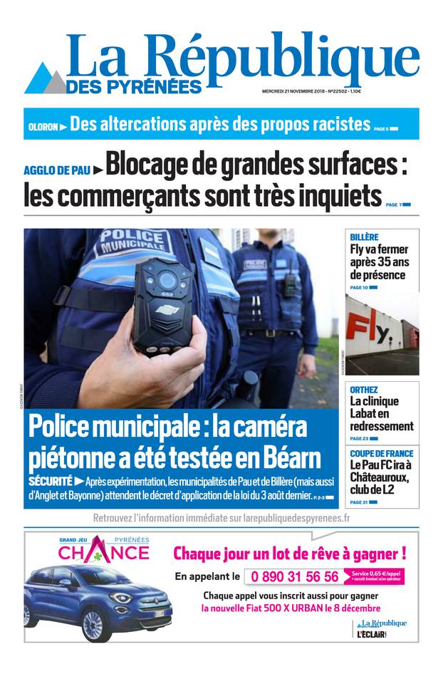 La République des Pyrénées 21 novembre 2018 Abonnement République des Pyrénées Pas Cher avec BOUQUET ePresse.fr