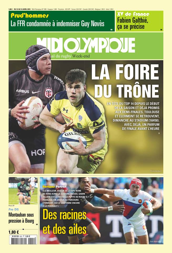 Midi Olympique Vert 12 avril 2019 Midi Olympique Vert N°690 du 12 avril 2019 à télécharger sur iPad