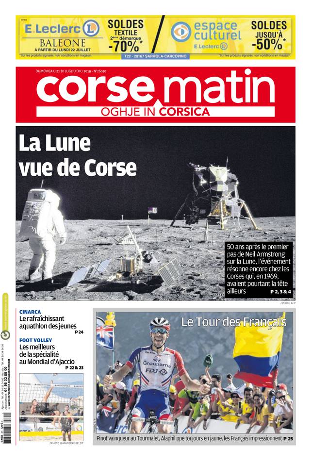 Corse Matin île 21 juillet 2019 Corse Matin île du 21 juillet 2019