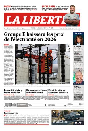 Couverture du magazine en date du 2025-08-30