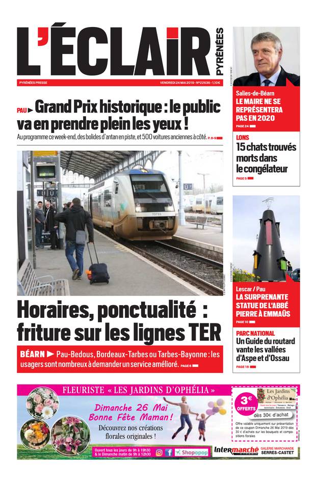 L'Éclair des Pyrénées 24 mai 2019 Abonnement L'Éclair des Pyrénées Pas Cher avec le BOUQUET ePresse.fr