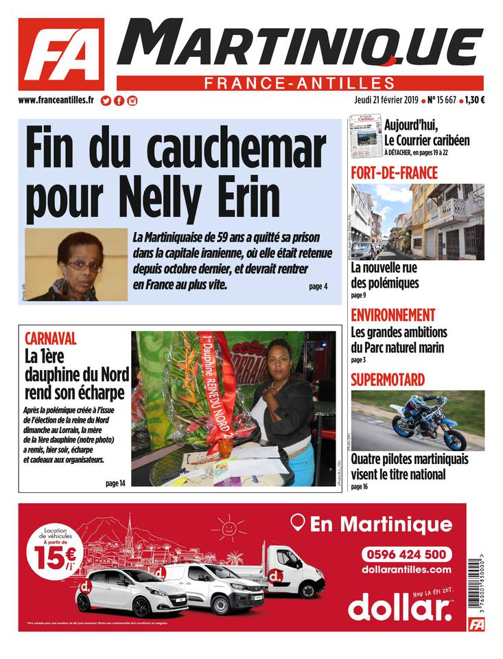 France-Antilles Martinique 21 février 2019 Abonnement France-Antilles Martinique Pas Cher avec le BOUQUET ePresse.fr