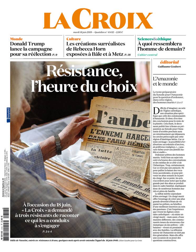La Croix 18 juin 2019 La Croix du 18 juin 2019 à télécharger sur iPad