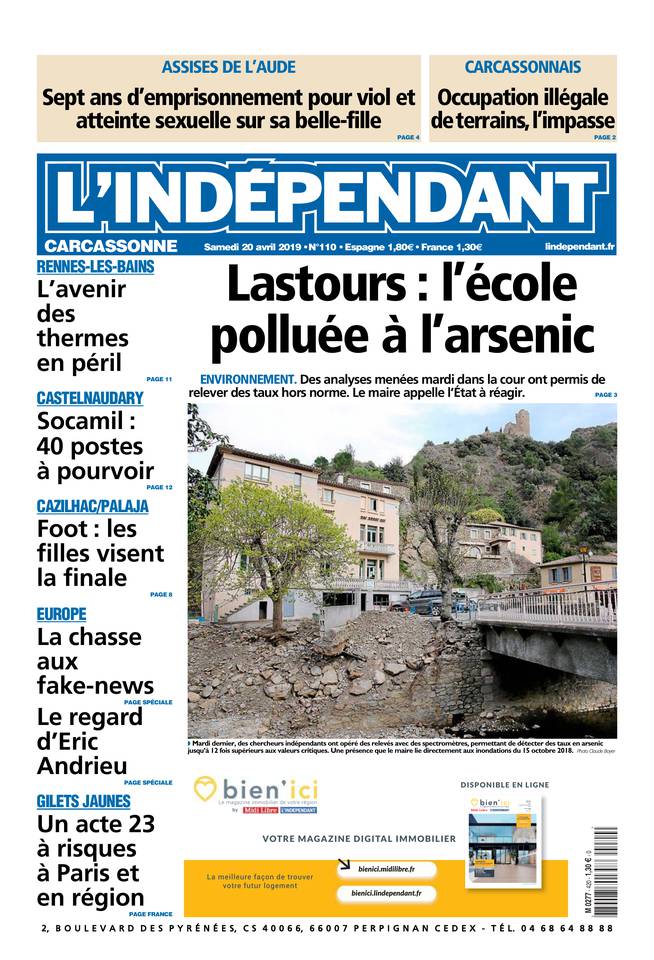 L'Indépendant 20 avril 2019 Abonnement L’Indépendant Pas Cher avec BOUQUET INFO ePresse.fr