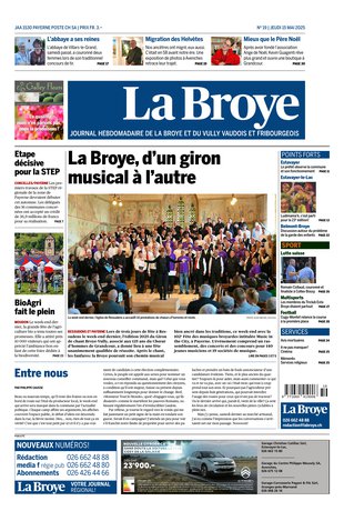 Couverture du magazine en date du 2025-05-15