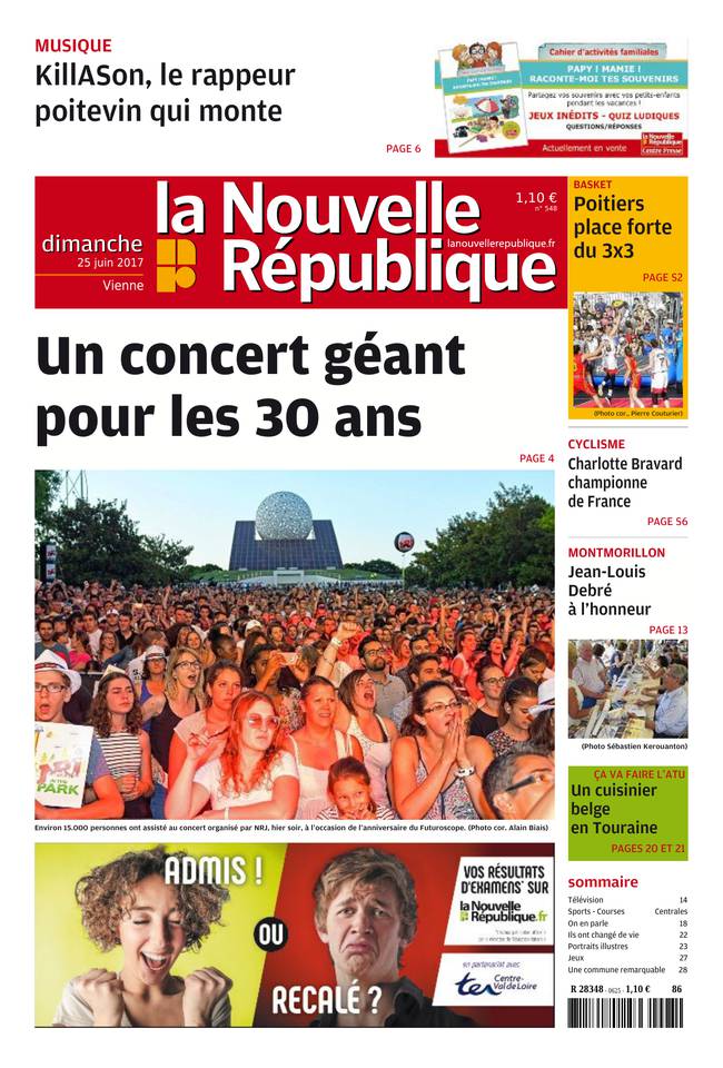 La Nouvelle République Dimanche 25 juin 2017 Abonnement La Nouvelle République Pas Cher avec BOUQUET ePresse.fr