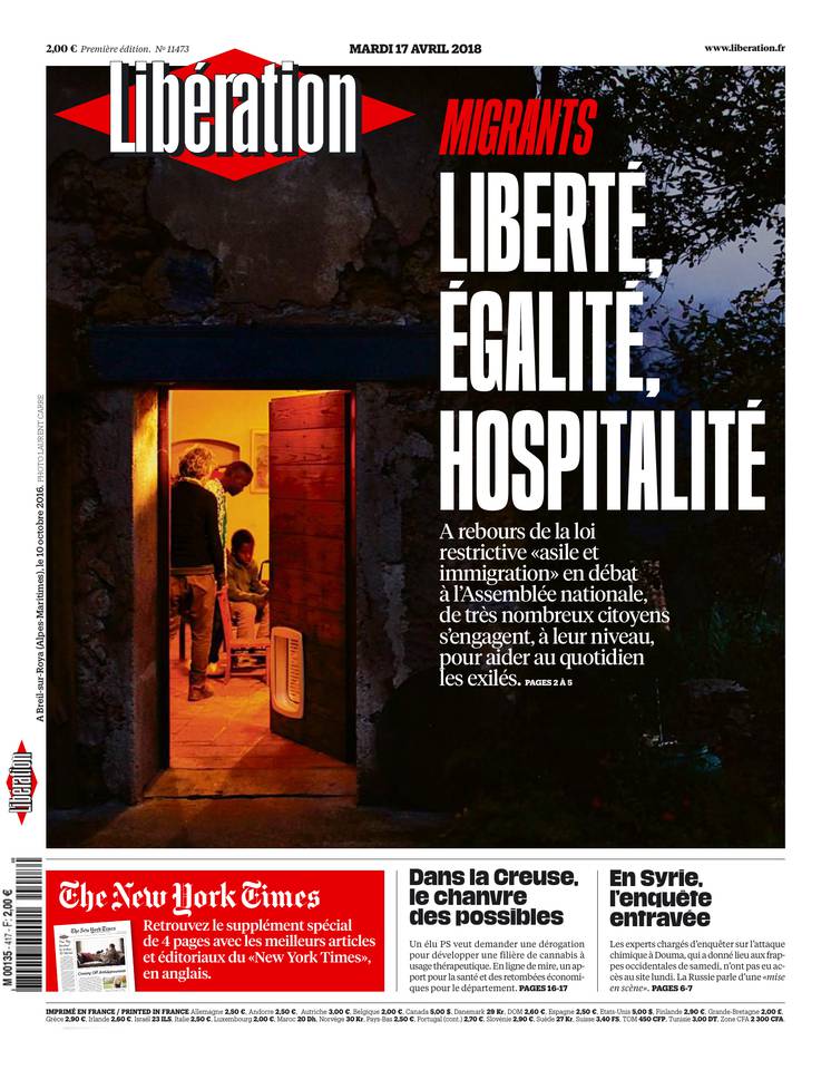 Libération 17 avril 2018 Libération du 17 avril 2018 à télécharger sur iPad