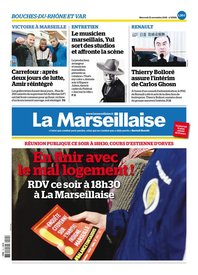 La Marseillaise 21 novembre 2018 Abonnement La Marseillaise Pas Cher avec BOUQUET INFO ePresse.fr
