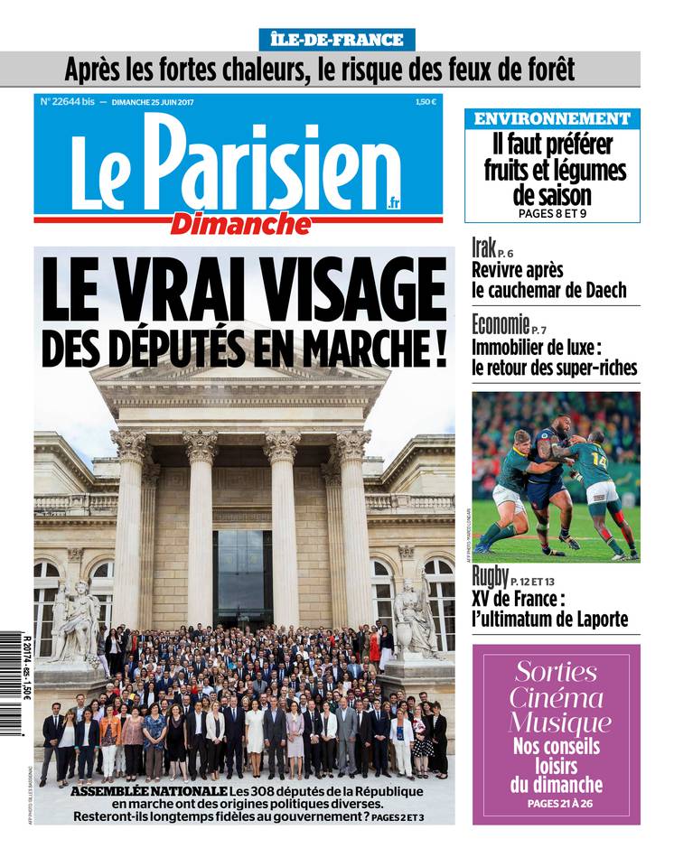 Le Parisien 25 juin 2017 Abonnement Le Parisien Pas Cher avec le BOUQUET INFO ePresse.fr