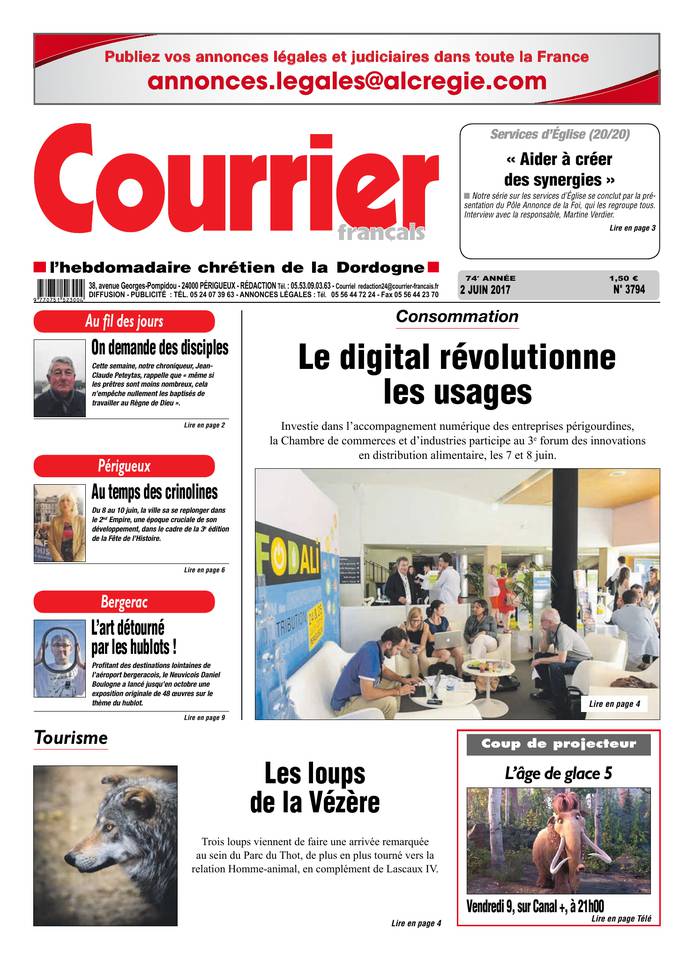 Courrier Français 02 juin 2017 Courrier Français du 02 juin 2017 à télécharger sur iPad