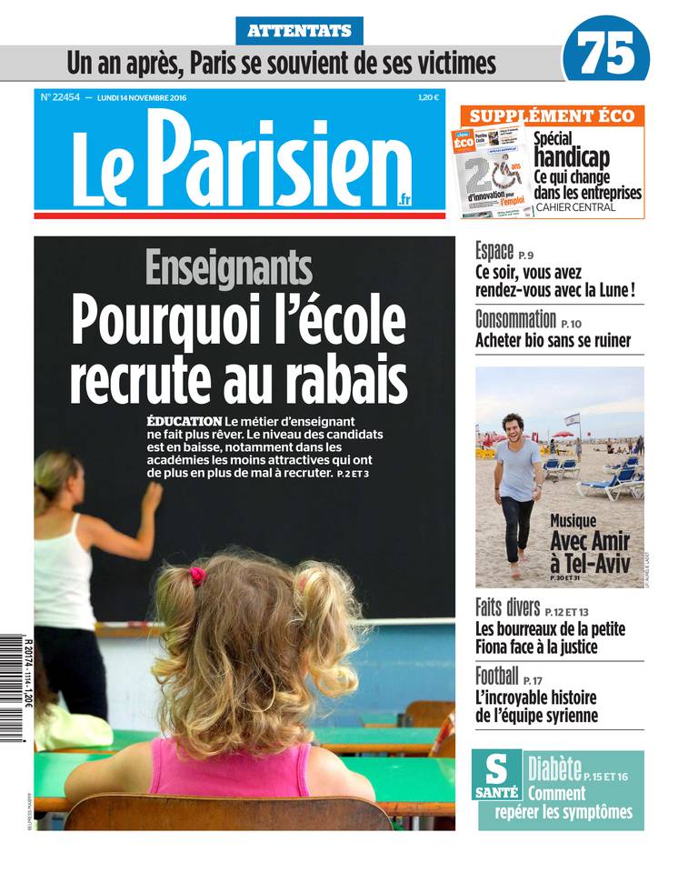 Le Parisien 14 novembre 2016 Le Parisien du 14 novembre 2016 à télécharger sur iPad
