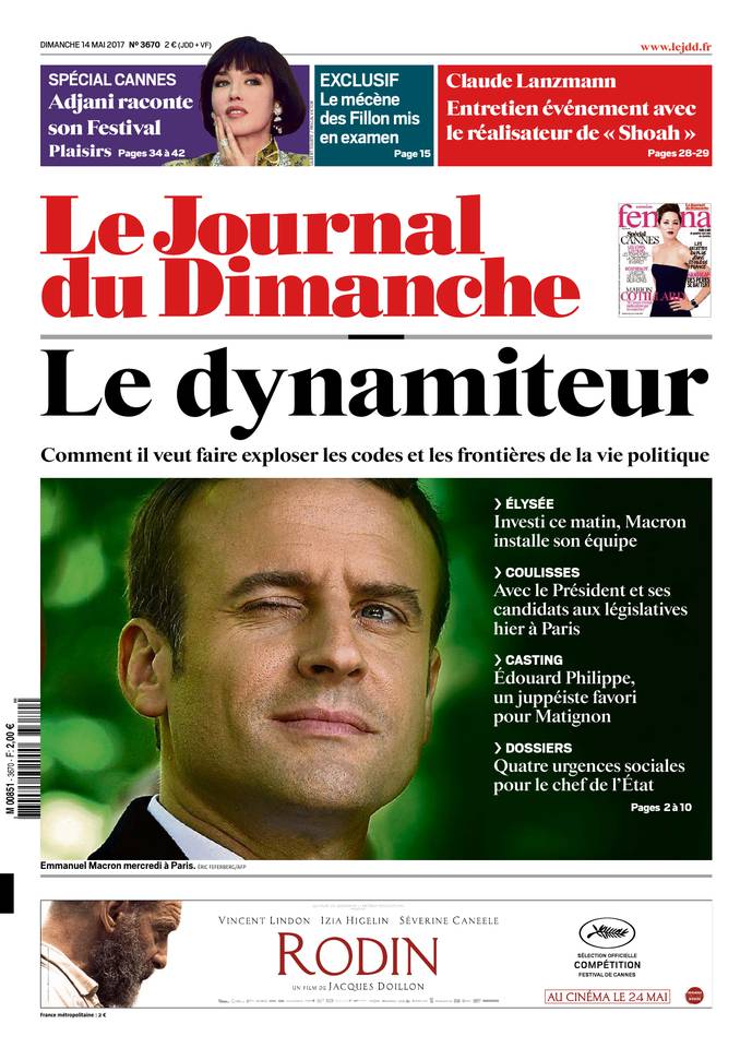 Le Journal du Dimanche 14 mai 2017 Le Journal du Dimanche N°3670 du 14 mai 2017 à télécharger sur iPad