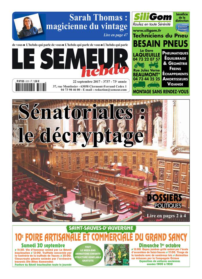 Le Semeur Hebdo 22 septembre 2017 Le Semeur Hebdo