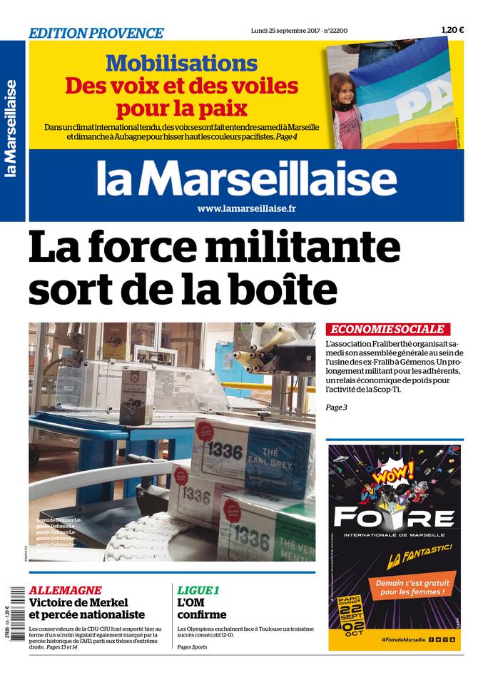 La Marseillaise 25 septembre 2017 Abonnement La Marseillaise Pas Cher avec BOUQUET INFO ePresse.fr