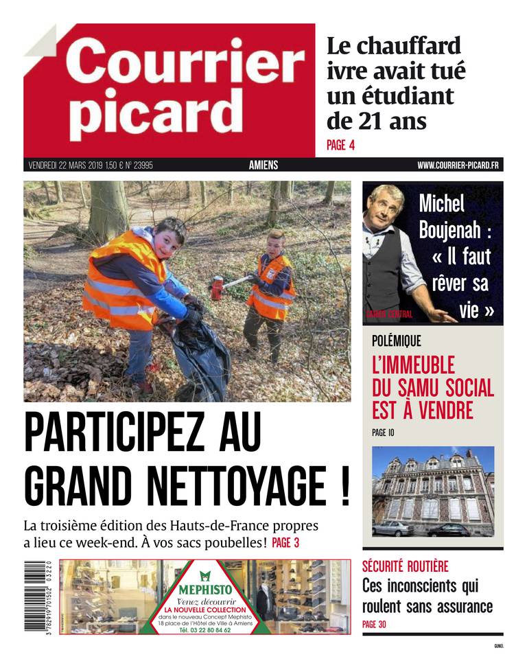 Courrier Picard 22 mars 2019 Courrier Picard - Amiens du 22 mars 2019