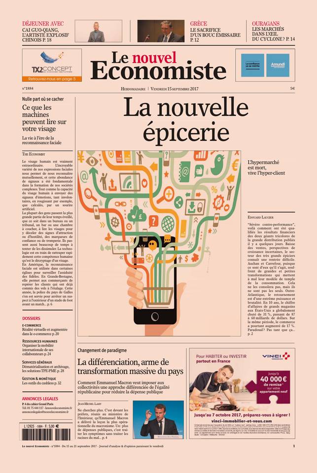 Le nouvel Economiste 14 septembre 2017 Abonnement Nouvel Économiste Pas Cher avec le BOUQUET ePresse.fr