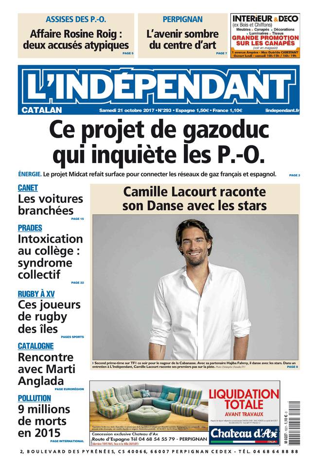 L'Indépendant 21 octobre 2017 Abonnement L’Indépendant Pas Cher avec BOUQUET INFO ePresse.fr