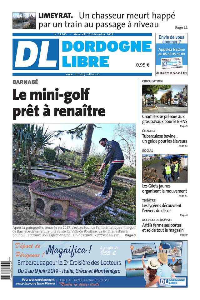 La Dordogne Libre 12 décembre 2018 Abonnement La Dordogne Libre Pas Cher avec BOUQUET INFO ePresse.fr
