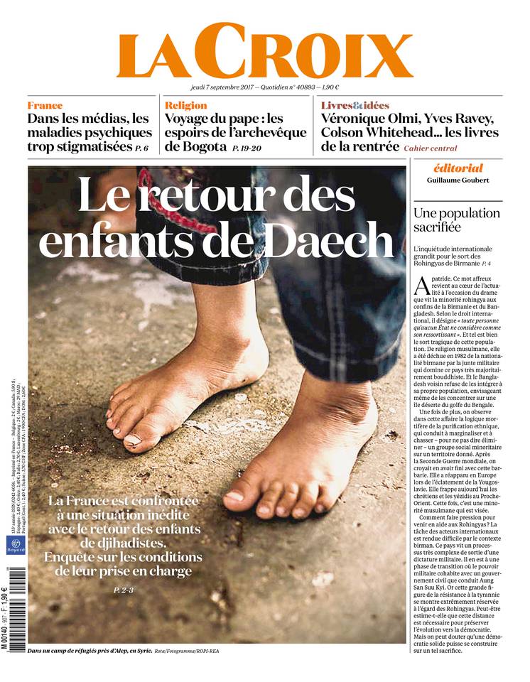 La Croix 07 septembre 2017 La Croix du 07 septembre 2017 à télécharger sur iPad