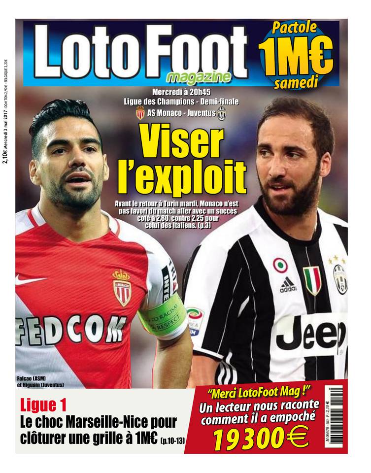Loto Foot Magazine 03 mai 2017 Loto Foot Magazine du 03 mai 2017 à télécharger sur iPad