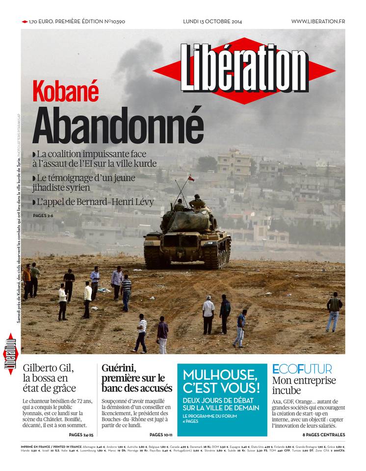Libération 13 octobre 2014 Libération du 13 octobre 2014 à télécharger sur iPad