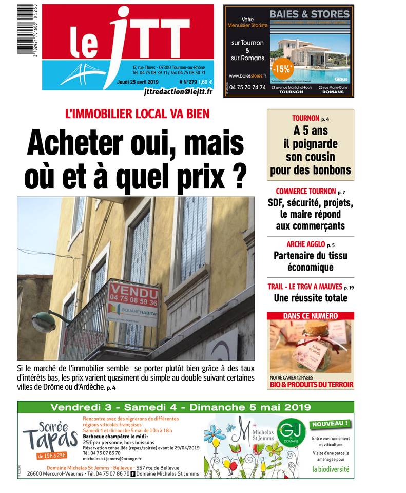 Le Journal Tournon-Tain 25 avril 2019 Abonnement Journal Tournon-Tain Pas Cher avec le BOUQUET ePresse.fr