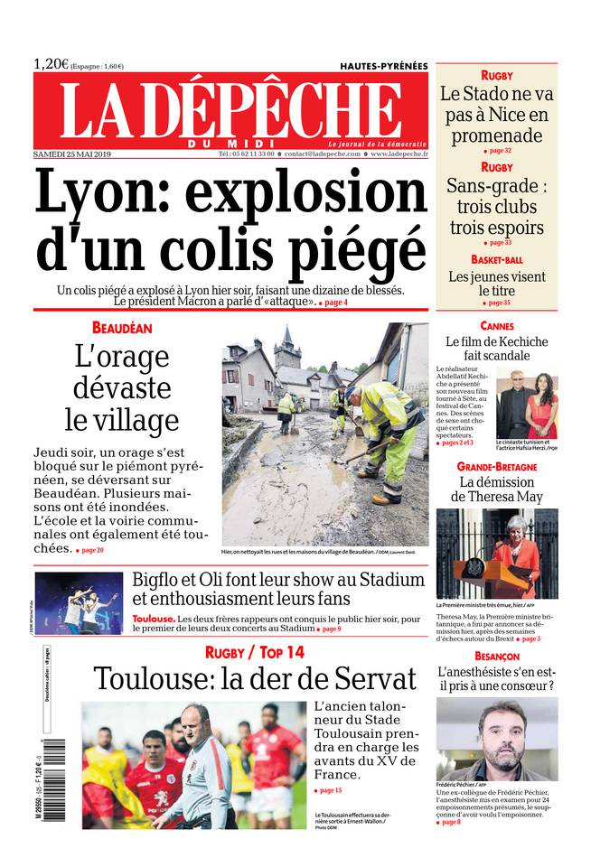 La Dépêche du Midi 25 mai 2019 Abonnement à La Dépêche du Midi Pas Cher avec le BOUQUET ePresse.fr