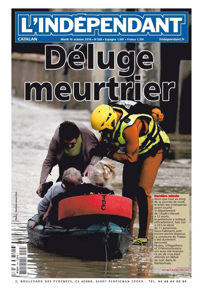 L'Indépendant 16 octobre 2018 Abonnement L’Indépendant Pas Cher avec BOUQUET INFO ePresse.fr