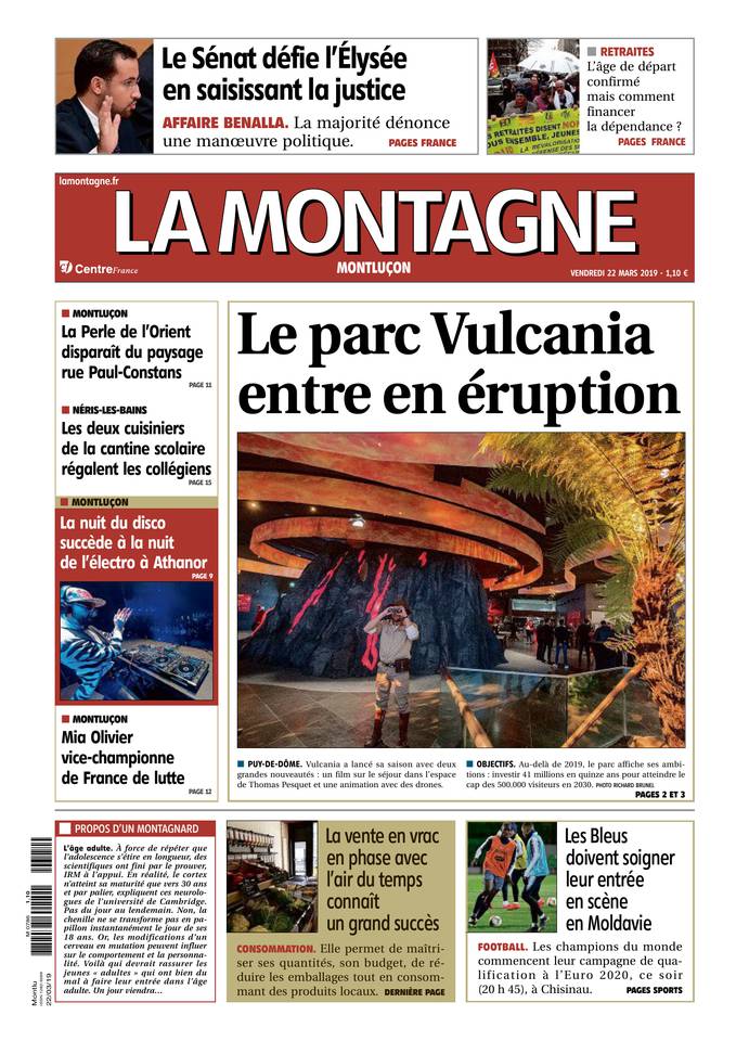 La Montagne 22 mars 2019 Abonnement La Montagne Pas Cher avec le BOUQUET INFO ePresse.fr