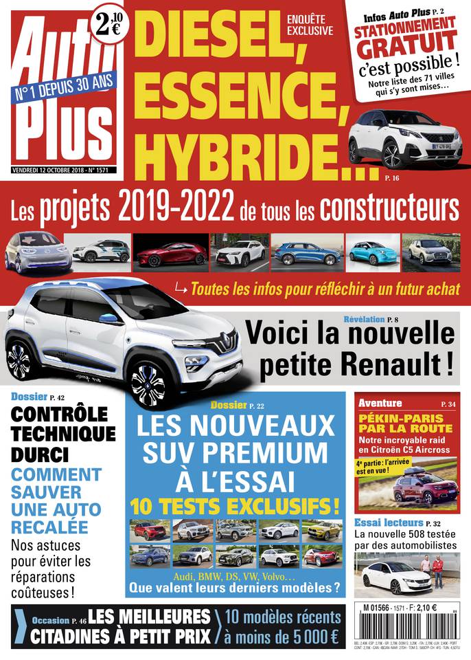 Auto Plus 12 octobre 2018 Abonnement Auto Plus Pas Cher avec le BOUQUET ePresse.fr