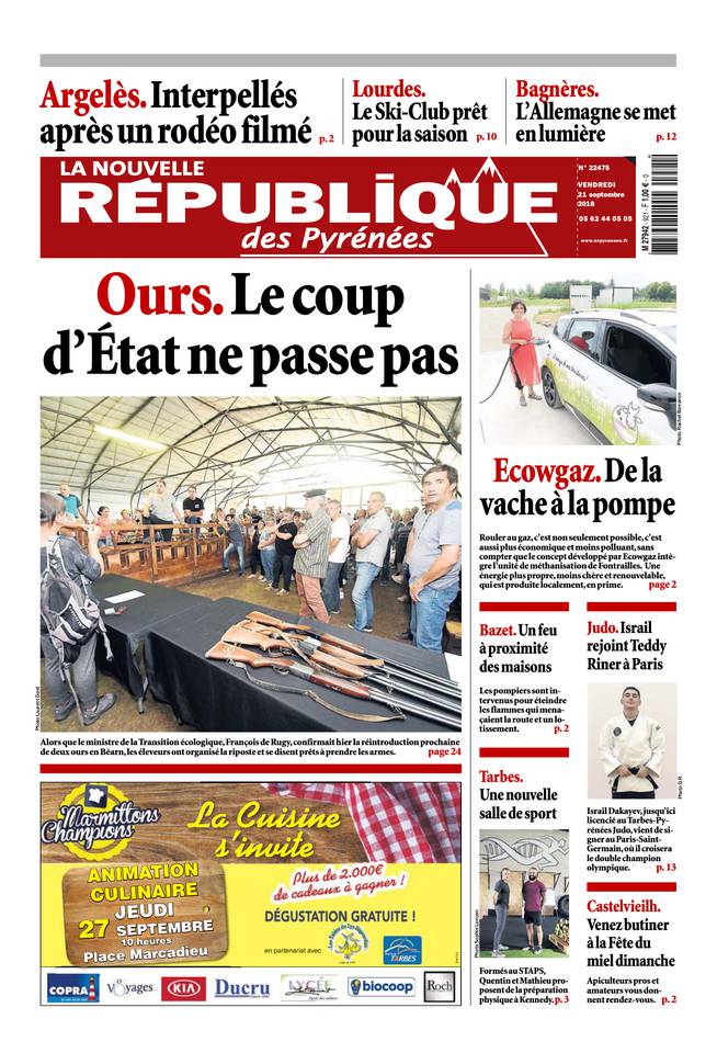 La Nouvelle République des Pyrénées 21 septembre 2018 La Nouvelle République des Pyrénées du 21 septembre 2018