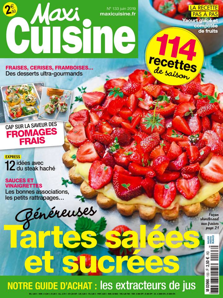 MAXI CUISINE 27 mai 2019 Abonnement à MAXI CUISINE Pas Cher avec le BOUQUET ePresse.fr