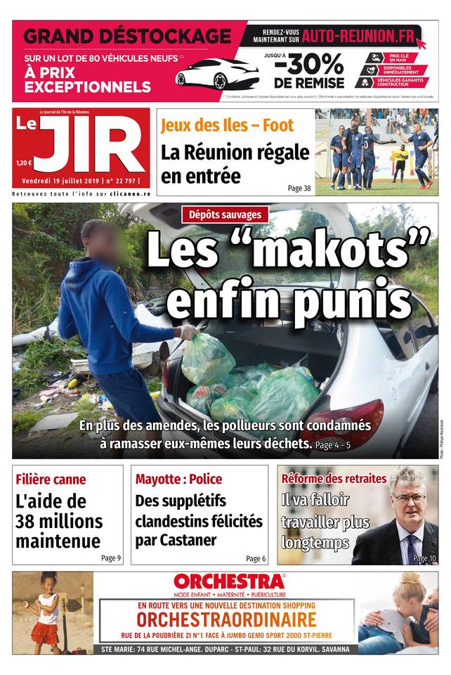 Journal de l'île 19 juillet 2019 Journal de l'île - Le journal de l'ile de la Réunion du 19 juillet 2019