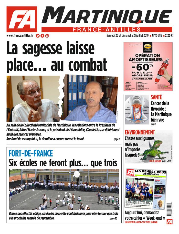 France-Antilles Martinique 20 juillet 2019 Abonnement France-Antilles Martinique Pas Cher avec le BOUQUET ePresse.fr