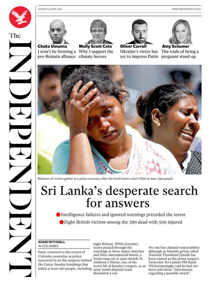 The Independent 23 avril 2019 Abonnement The Independent Pas Cher avec le BOUQUET INFO ePresse.fr