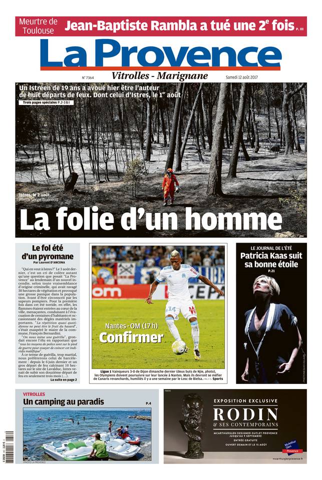 La Provence 12 août 2017 La Provence du 12 août 2017 à télécharger sur iPad