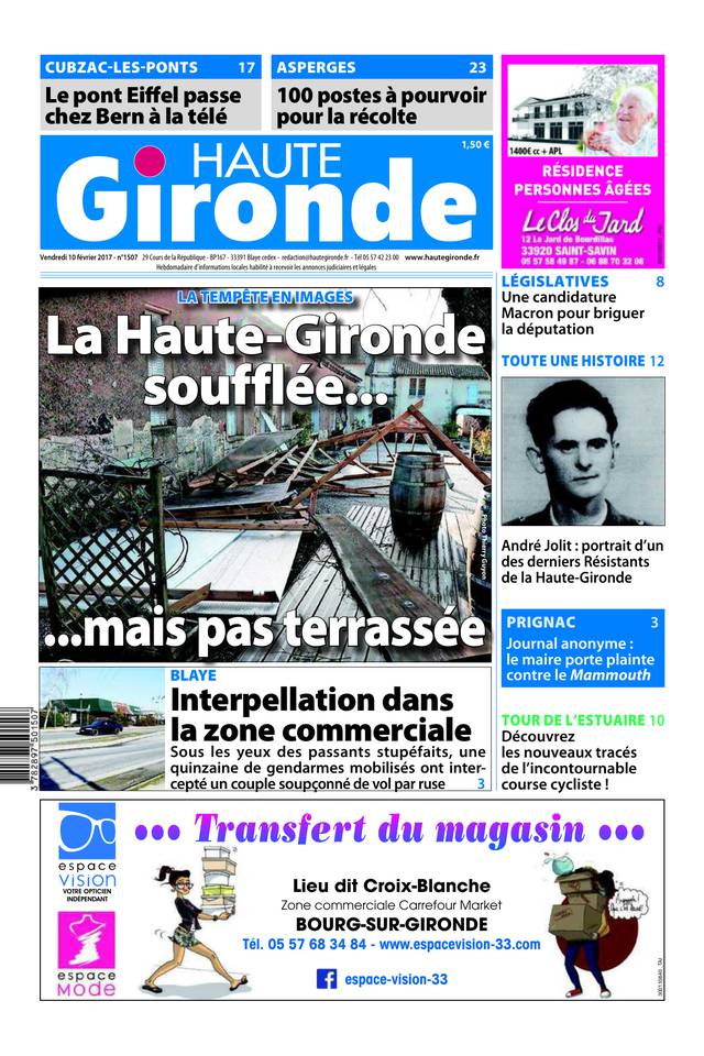 Haute Gironde 10 février 2017 Haute Gironde du 10 février 2017 à télécharger sur iPad