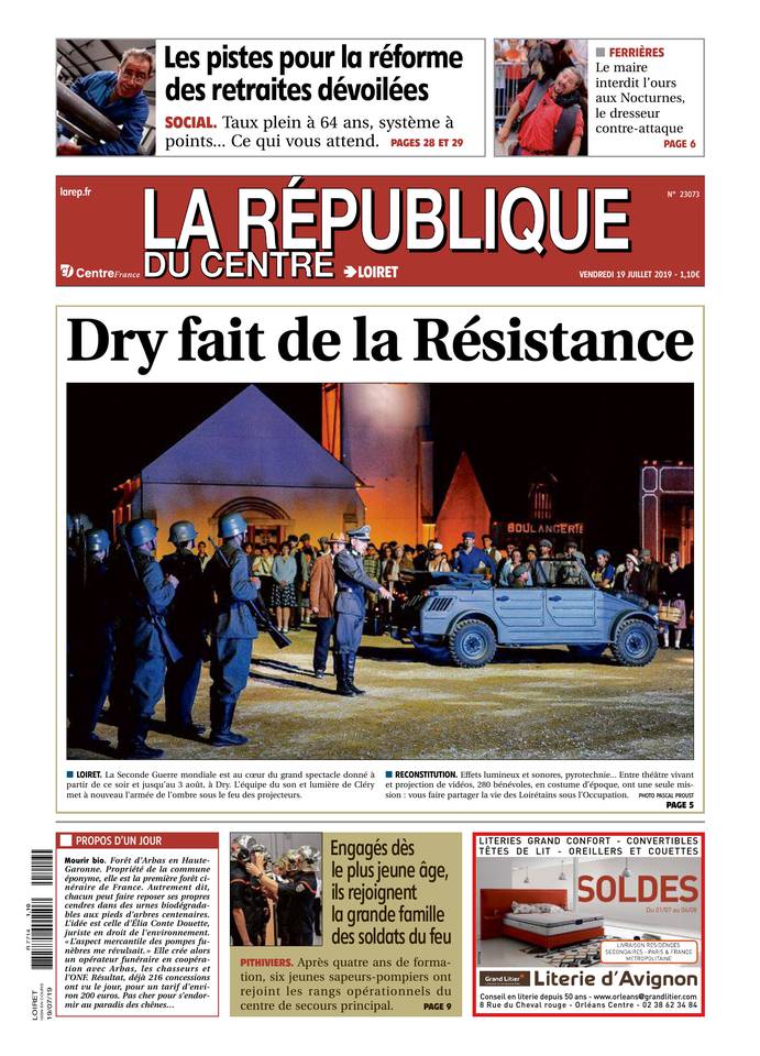 La République du Centre 19 juillet 2019 Abonnement République du Centre Pas Cher avec le BOUQUET ePresse.fr